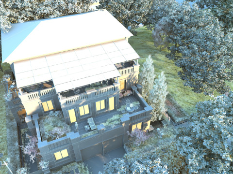 Villa 3D Model
