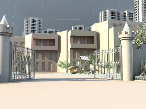 Kindergarten 3D Modell