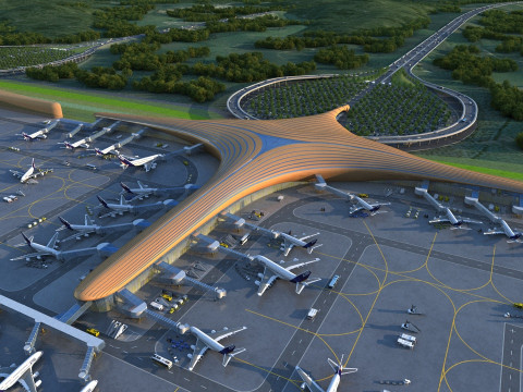 Aerodrome Modèle 3D