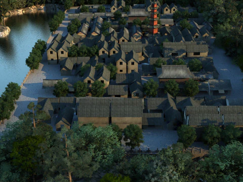 Ancient town 3D Model