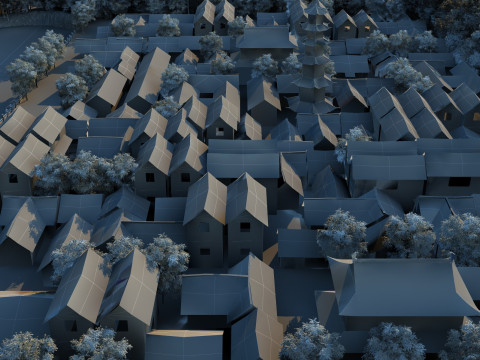 Ancient town 3D Model