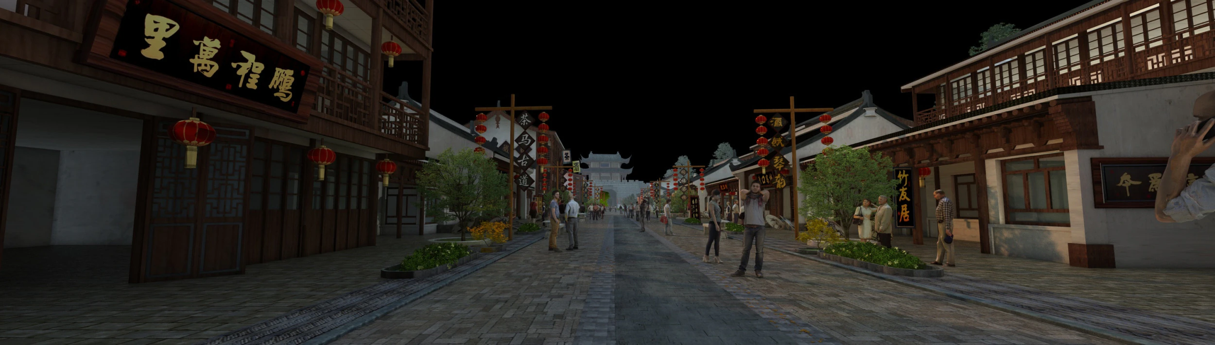 Ancient town 3D Model .c4d .max .obj .3ds .fbx .stl .blend 