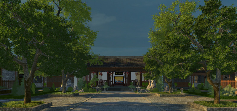 Ancient building 3D Модель .c4d .max .obj .3ds .fbx .stl .blend 