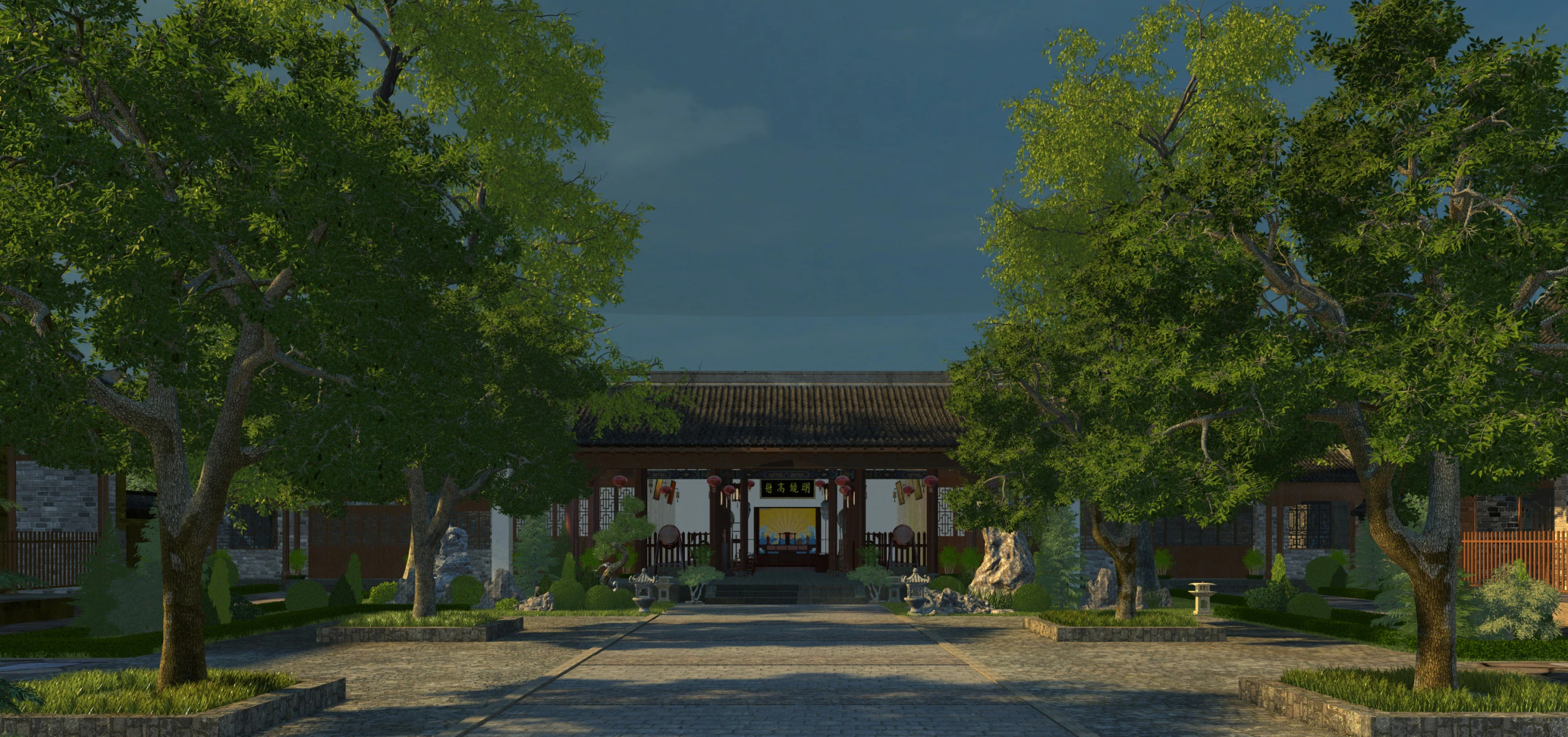 Ancient building 3D Model .c4d .max .obj .3ds .fbx .stl .blend 