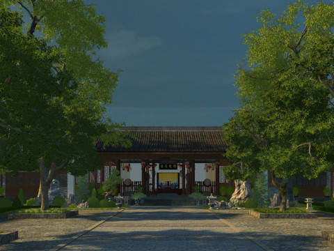 Ancient building 3D मॉडल