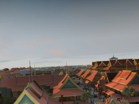 प्राचीन शहर 3D मॉडल