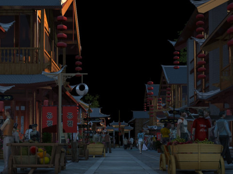 Ancient town 3D Model
