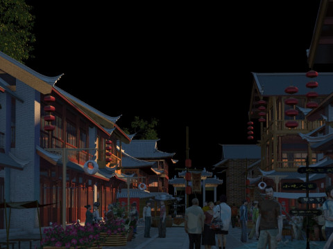 Ancient town 3D Model