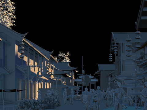 Ancient town 3D Model