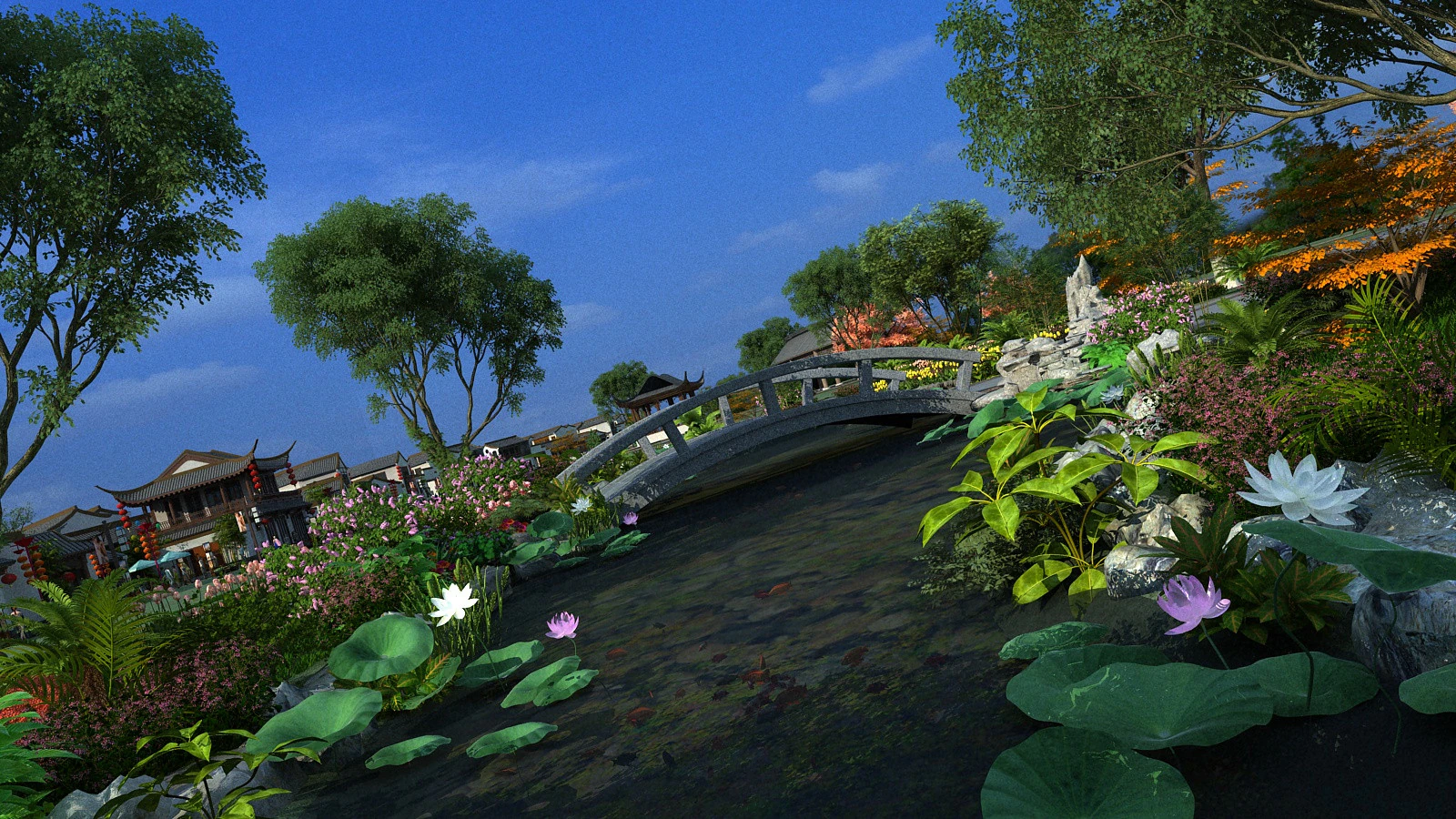 Ancient town 3D Model .c4d .max .obj .3ds .fbx .stl .blend 