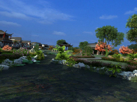 Ancient town 3D Model