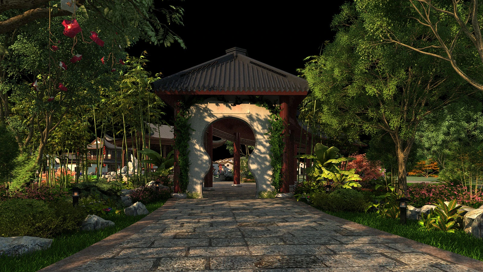 Garden 3D Model .c4d .max .obj .3ds .fbx .stl .blend 