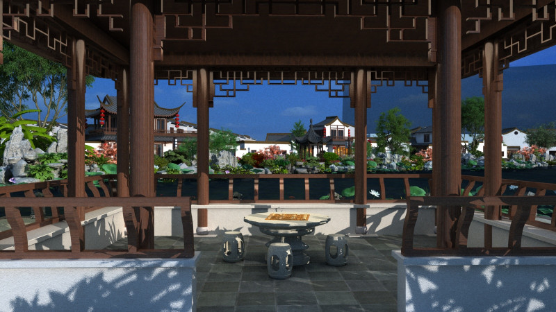 Garden 3D Model .c4d .max .obj .3ds .fbx .stl .blend 
