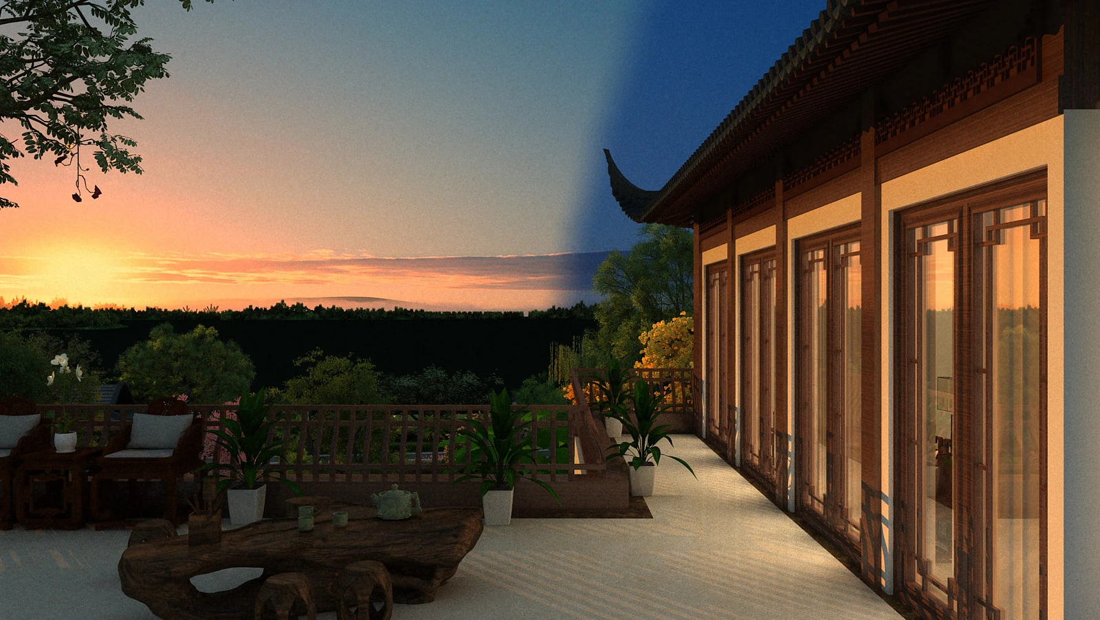 Balcony 3D Model .c4d .max .obj .3ds .fbx .stl .blend 