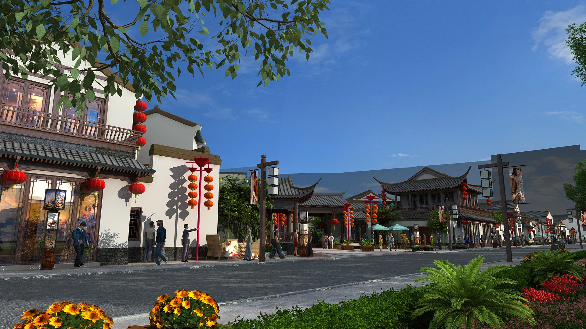 Ancient town 3D Model .c4d .max .obj .3ds .fbx .stl .blend 