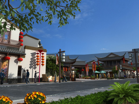Ancient town Model 3D