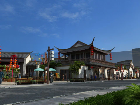 Ancient town 3D Model