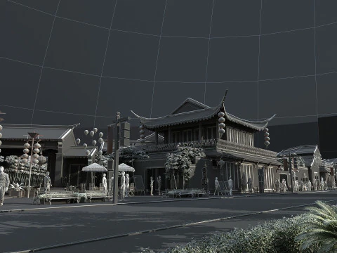 Ancient town 3D Model