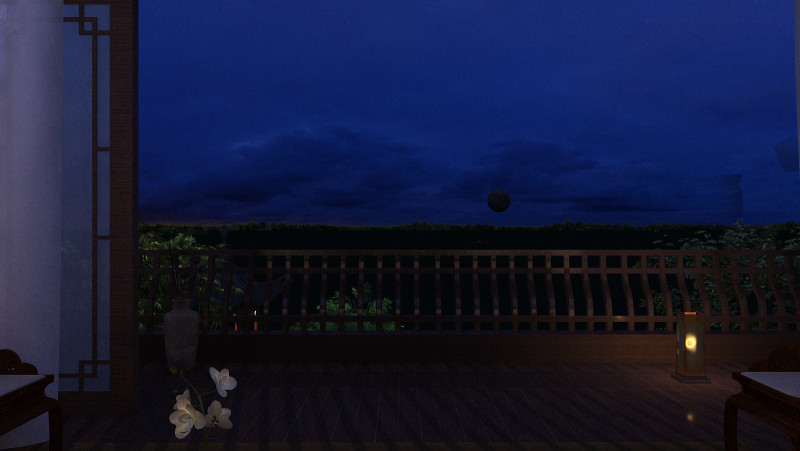 Balcony 3D 模型 .c4d .max .obj .3ds .fbx .stl .blend
