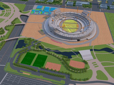 Construction site 3D Model