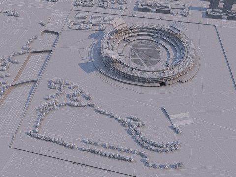 Construction site 3D Model
