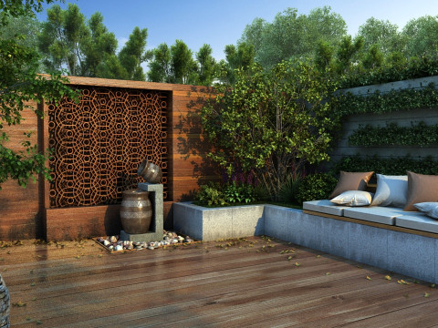 Courtyard 3D Model