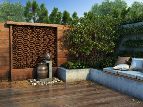 Courtyard 3D Model