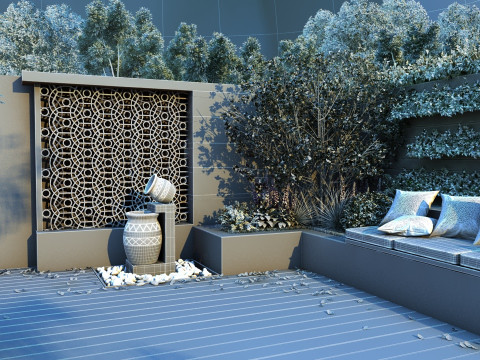 Courtyard 3D Model