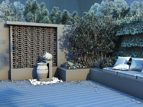Courtyard 3D Model