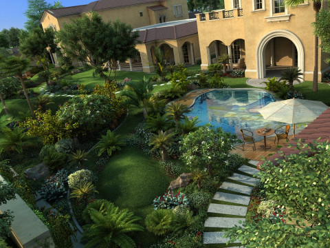 Villa Modelo 3D