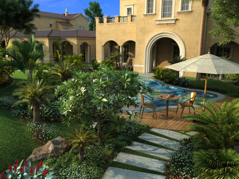 Villa 3D Model