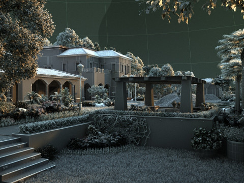 Villa Modelo 3D