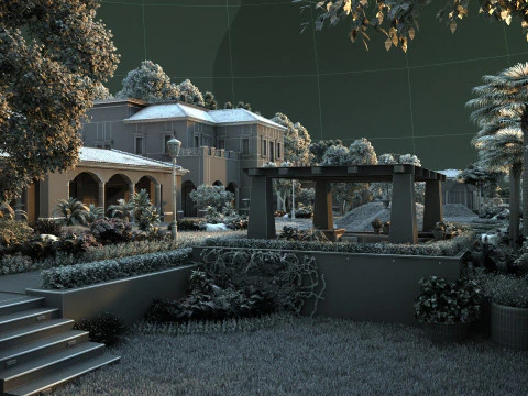 Villa 3D Model