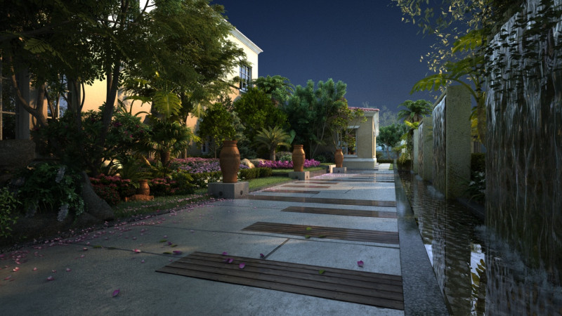 Villa 3D Modell .c4d .max .obj .3ds .fbx .stl .blend