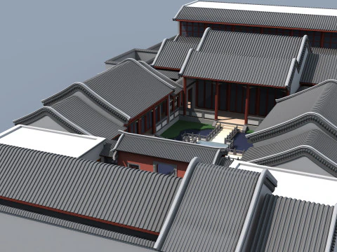 古代の建物 3Dモデル