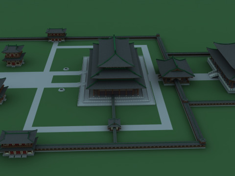 Ancient building Model 3D