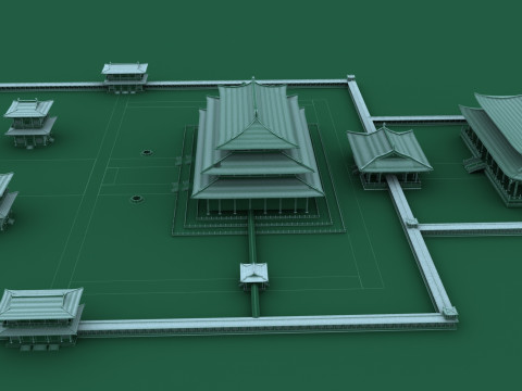 Ancient building Model 3D