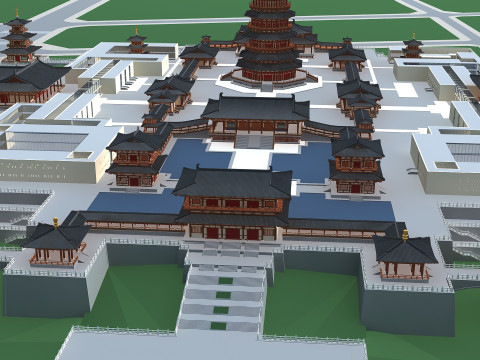 Ancient building Model 3D