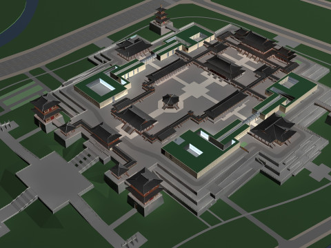 Ancient building 3D 模型