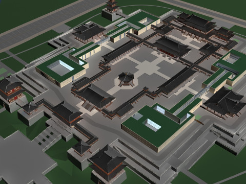 Ancient building Modèle 3D