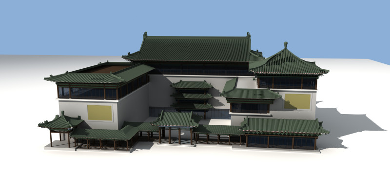 Ancient building Modello 3D .c4d .max .obj .3ds .fbx .stl .blend 
