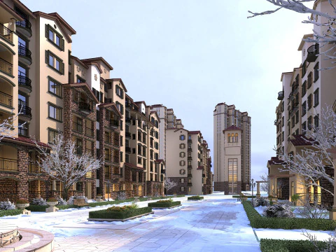 Stedelijk gebouw 3D Model