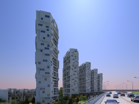 Urban building 3D 모델