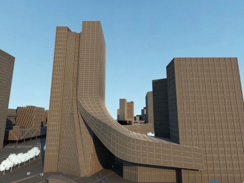 Urban building 3D 모델
