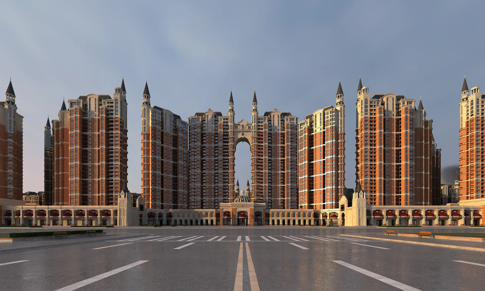 Urban building 3D Model .c4d .max .obj .3ds .fbx .stl .blend