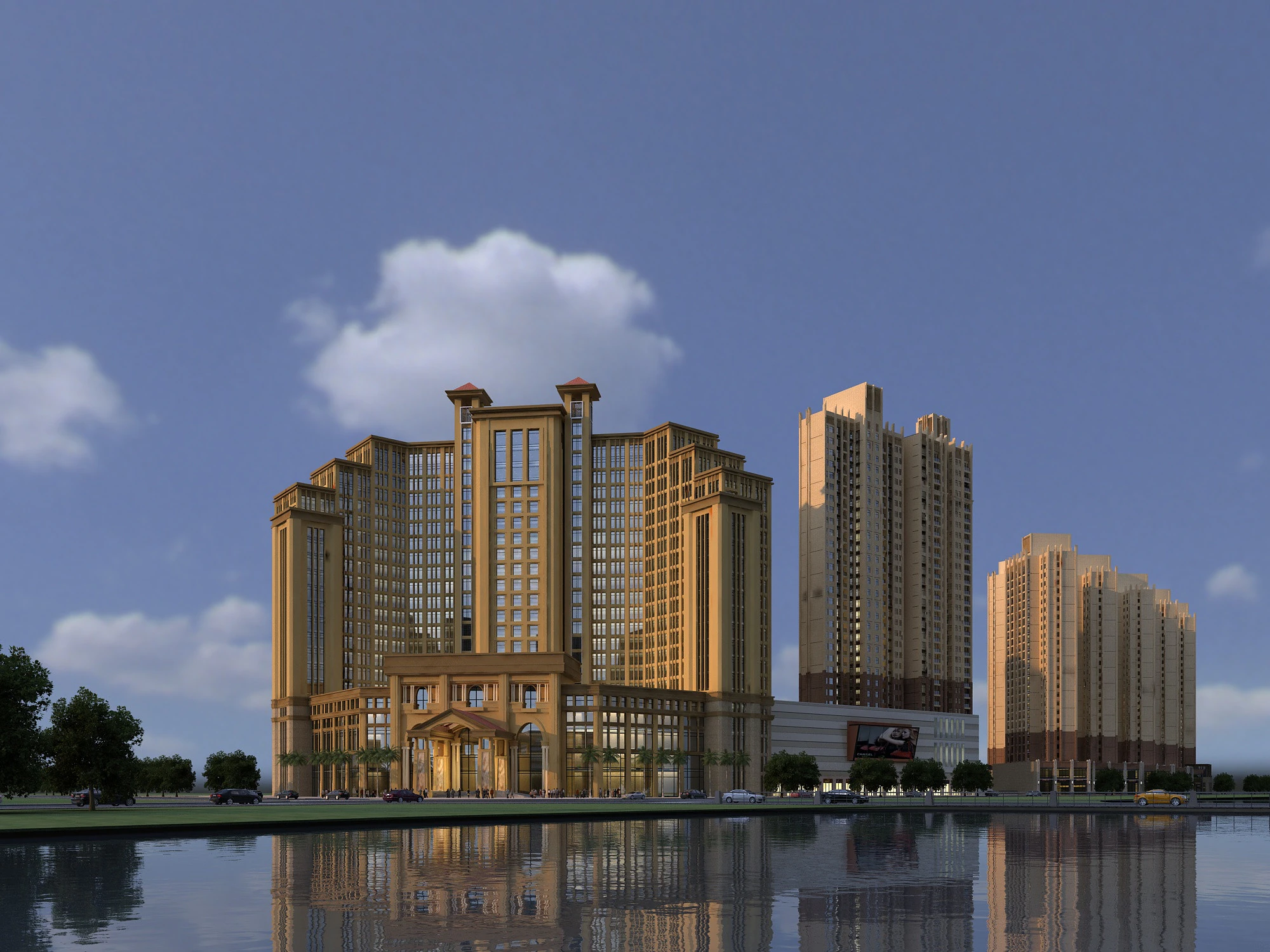 Urban building 3D Model .c4d .max .obj .3ds .fbx .stl .blend 
