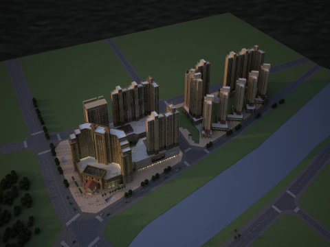 Urban building 3D Model