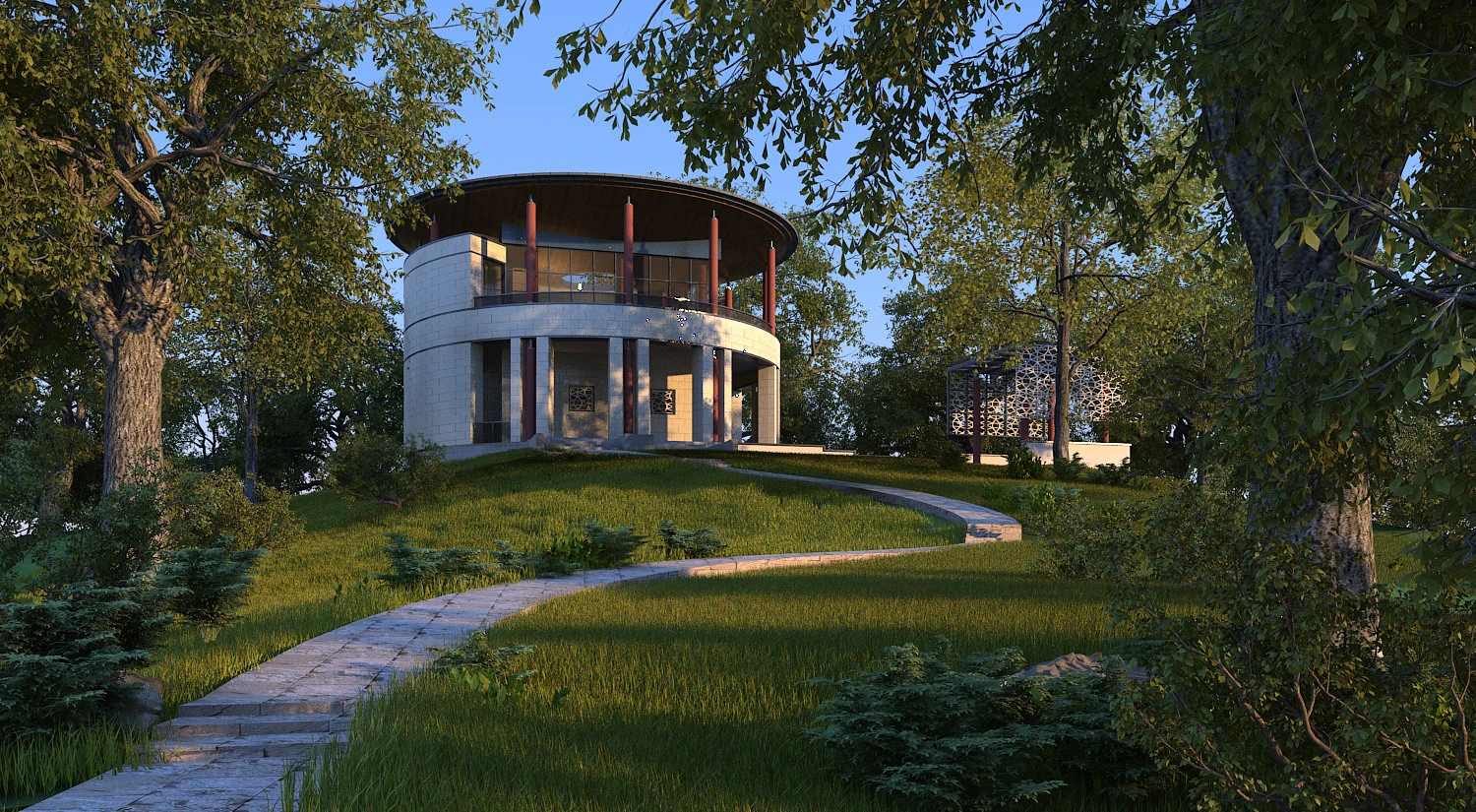Urban building 3D Model .c4d .max .obj .3ds .fbx .stl .blend 