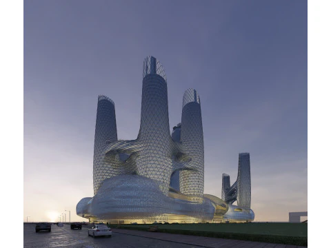 B&acirc;timent urbain Modèle 3D