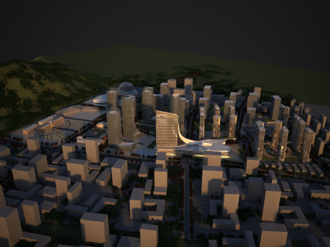 Urban building 3D 模型